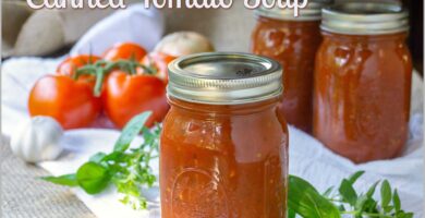 Homemade Canned Tomato Soup Recipe