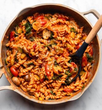 One Pot Pasta Vegetables Vegan FromMyBowl 10