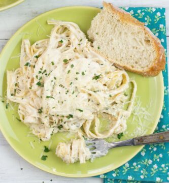 alfredo sauce made with half and half