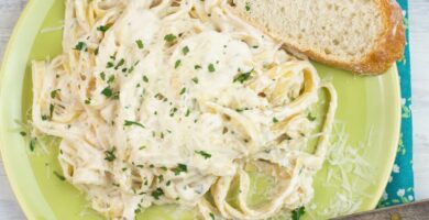 alfredo sauce made with half and half