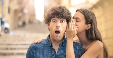 young man and woman flirting 1