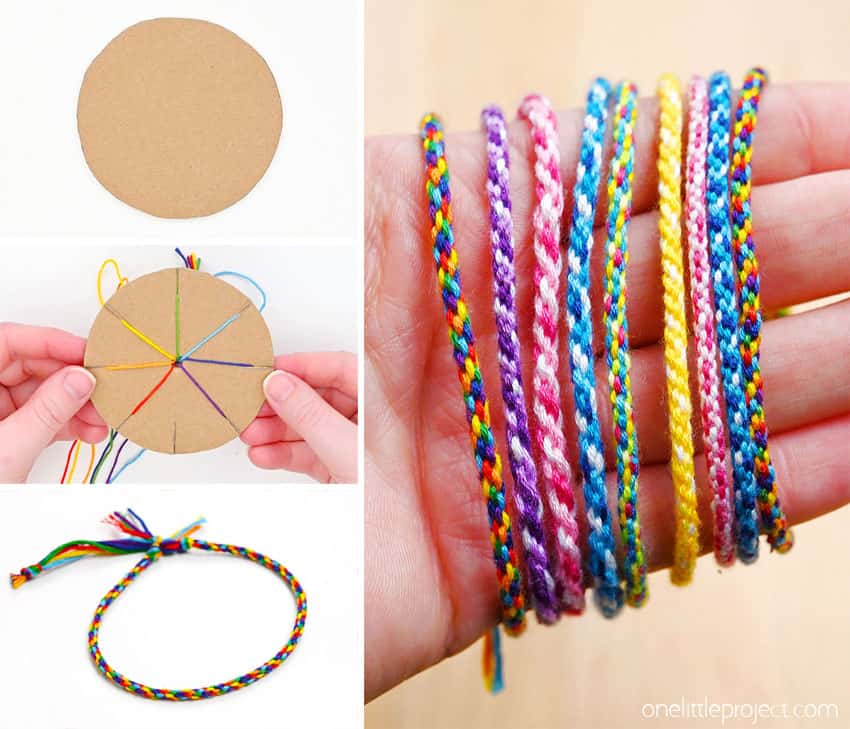 Easy Cardboard Loom Friendship Bracelets Tutorial