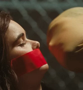 Barbie Ferreira and Dacre Montgomery in Daniel Goldhaber’s Faces of Death.