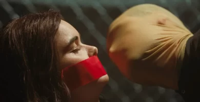 Barbie Ferreira and Dacre Montgomery in Daniel Goldhaber’s Faces of Death.