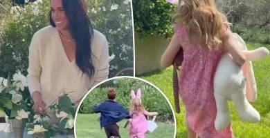 Meghan Markle shares a glimpse of Prince Archie and Princess Lilibet's Easter festivities