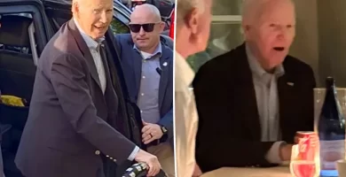 Joe Biden surfaces for dinner at Santa Monica restaurant – but it's Cill who does most of the talking