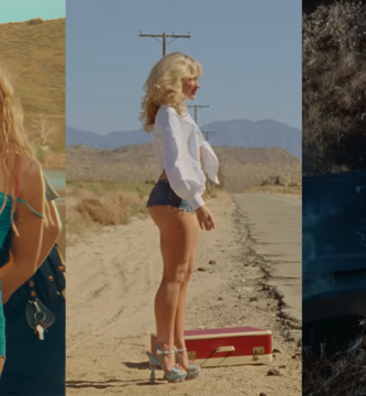 Sabrina Carpenter in the "Espresso" "Manchild" and "Tears" music videos.