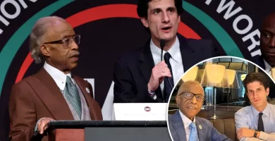 Jack Schlossberg and Rev. Al Sharpton reunite at his NAN conference, after an energizing breakfast