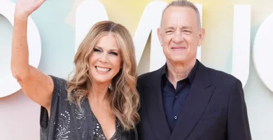 Tom Hanks looks carefree while vacationing with his wife and famous friends
