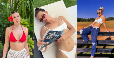 7 String Bikinis Inspired by Millie Bobby Brown's Little Island Girls