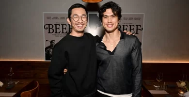 Beef creator Lee Sung Jin and star Charles Melton in season 2