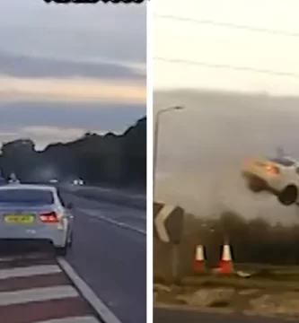 Driver Takes Off, Flips Car In High-Speed ​​Police Chase, Watches Wild Video