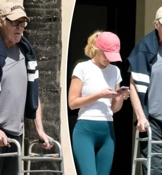 David Hasselhoff makes use of a walker throughout a uncommon outing together with his spouse Hayley Roberts 2 David Hasselhoff uses a walker during a rare outing with his wife Hayley Roberts