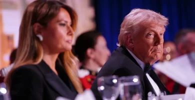 Donald and Melania Trump evacuated from White House Correspondents' Dinner