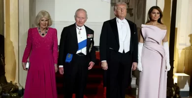 Trump hosts glamorous White House state dinner for King Charles and Queen Camilla