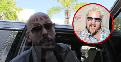 Andrew Tate rips Guy Fieri during UFC meet, throws racial slurs