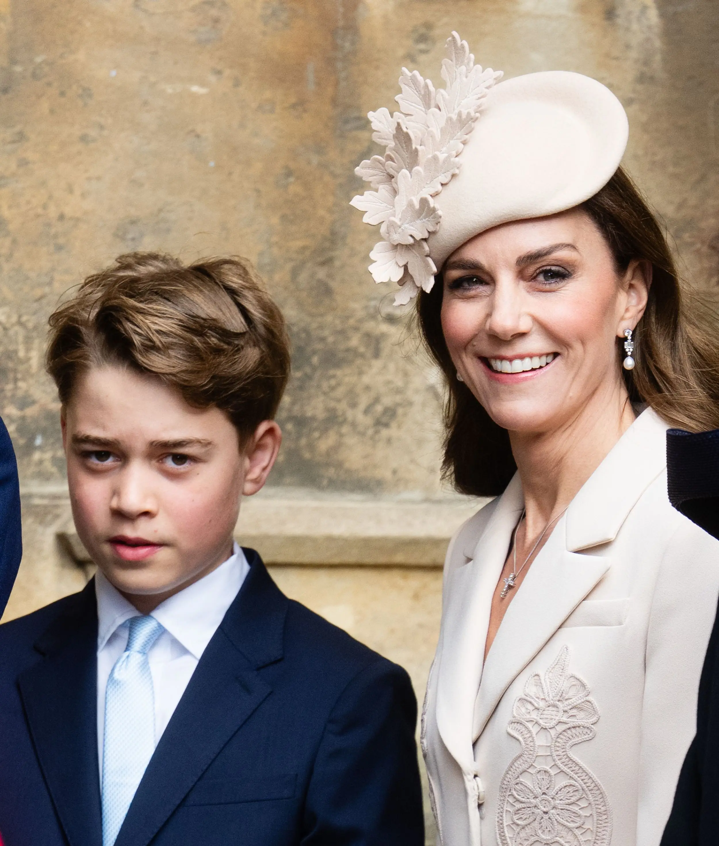 Prince George, Princess Charlotte and Prince Louis are "rising royal stars" and the "crown jewels" of the royal household. 2 Prince George of Wales in costume and Catherine, Princess of Wales in white dress and hat