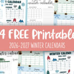 Printable 2026 2027 Winter Calendars Feature Image