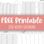 Printable 2026 Weekly Calendars Feature Image