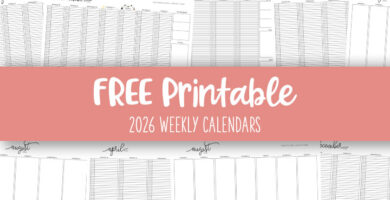 Printable 2026 Weekly Calendars Feature Image