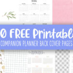 Printable Companion Planner Back Cover Pages Feature Image