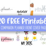 Printable Companion Planner Front Cover Pages Feature Image