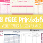 Printable Weekly Teacher and Lesson Planners Feature Image