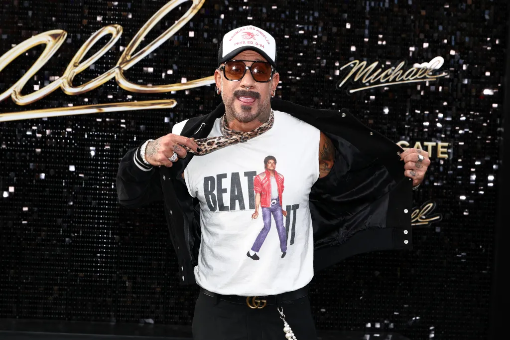 AJ McLean attends the "Michael" first