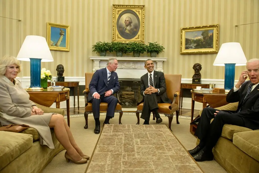 Charles was welcomed by Obama in 2015