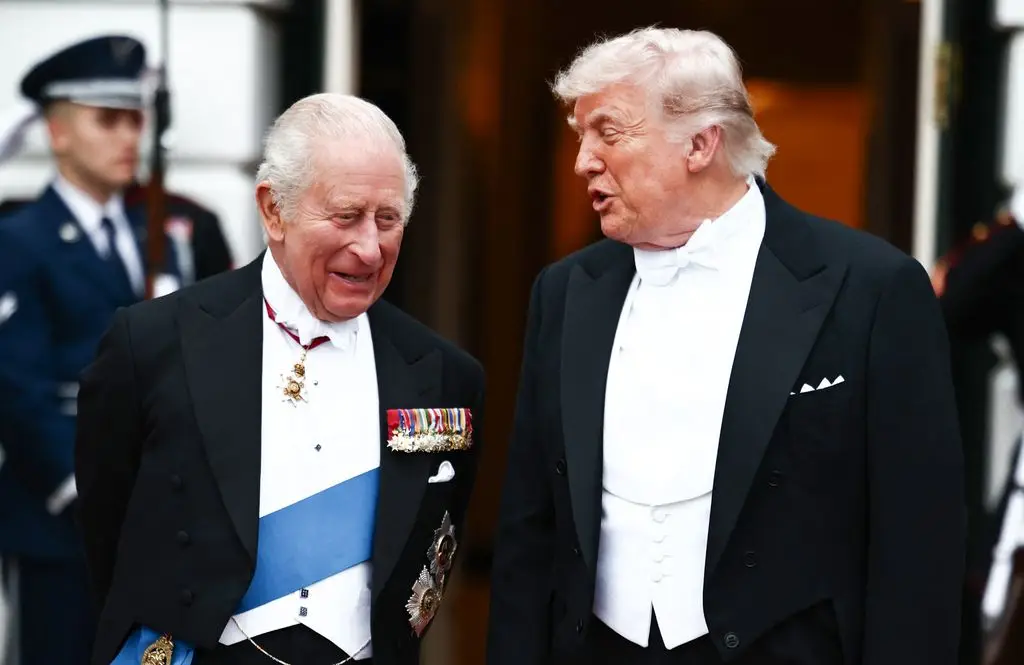 Trump Charles laughs