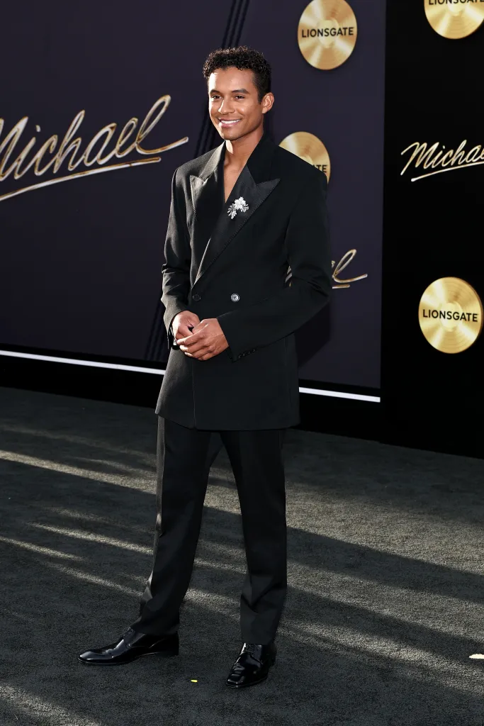 Jaafar Jackson attends the "Michael" first