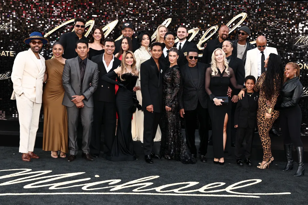 The Jackson family attends the "Michael" first