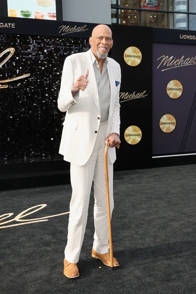 Kareem Abdul-Jabbar attends the "Michael" first