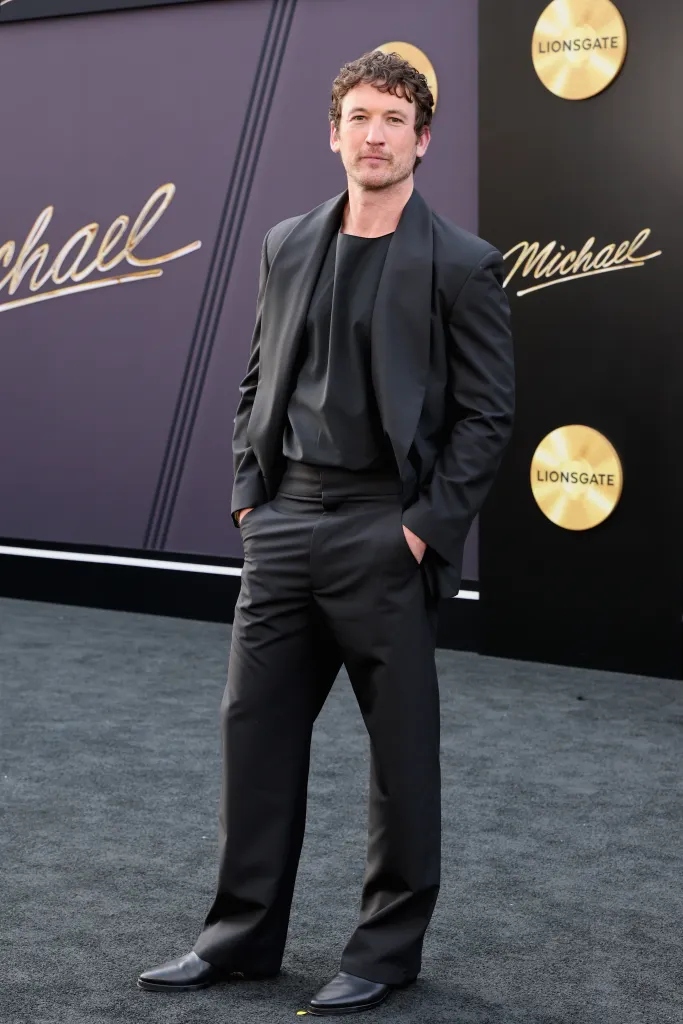 Miles Teller attends the "Michael" first