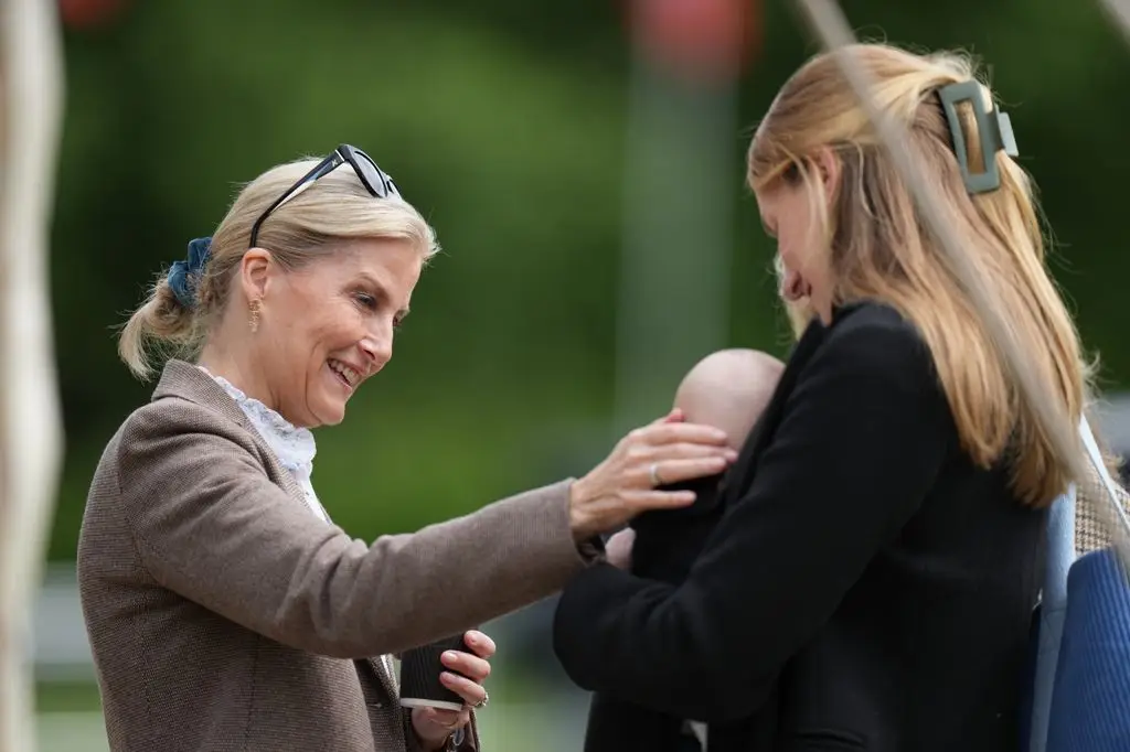 Duchess Sophie cooed over little baby at event