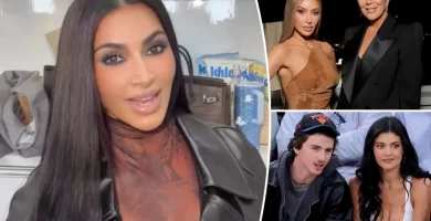 Kylie Jenner, Timothée Chalamet Join Kim Kardashian and Mom Kris to See 'The Fear of 13' on Broadway