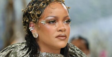 Rihanna's Met Gala beauty look was literally gold! - Essence
