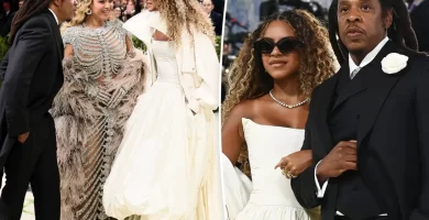 Blue Ivy ignores requests to take away sun shades at Met Gala 26 Blue Ivy ignores requests to remove sunglasses at Met Gala