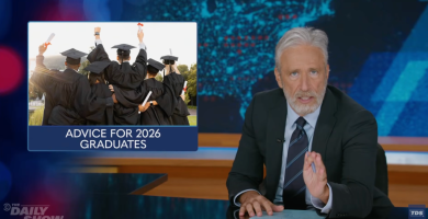 Jon Stewart Offers Graduates a Crash Course in Hiring 'The Trump Method' 12 Jon Stewart Gives Graduates a Crash Course in Hiring 'The Trump Way'