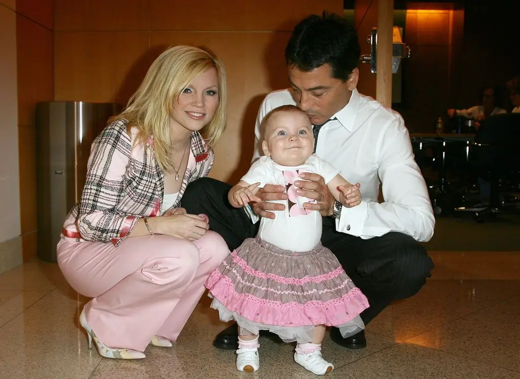 Baby Bailey with her father Scott Baio and her mother Renee