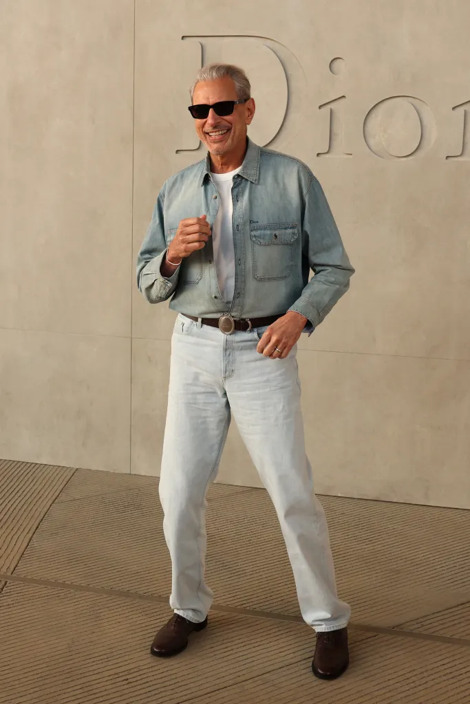 Jeff Goldblum attends the Dior 2027 Cruise collection show at the Los Angeles County Museum of Art