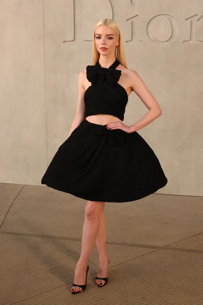 Anya Taylor-Joy attends the Dior 2027 Cruise collection show at the Los Angeles County Museum of Art