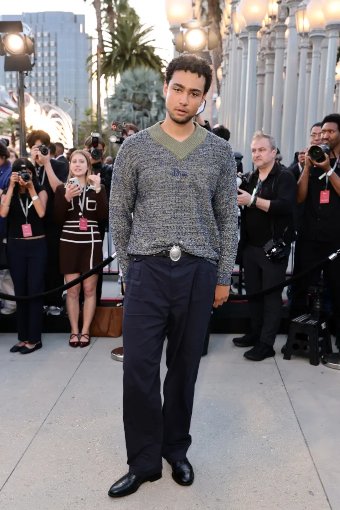 Archie Madekwe attends the Dior 2027 Cruise collection show at the Los Angeles County Museum of Art