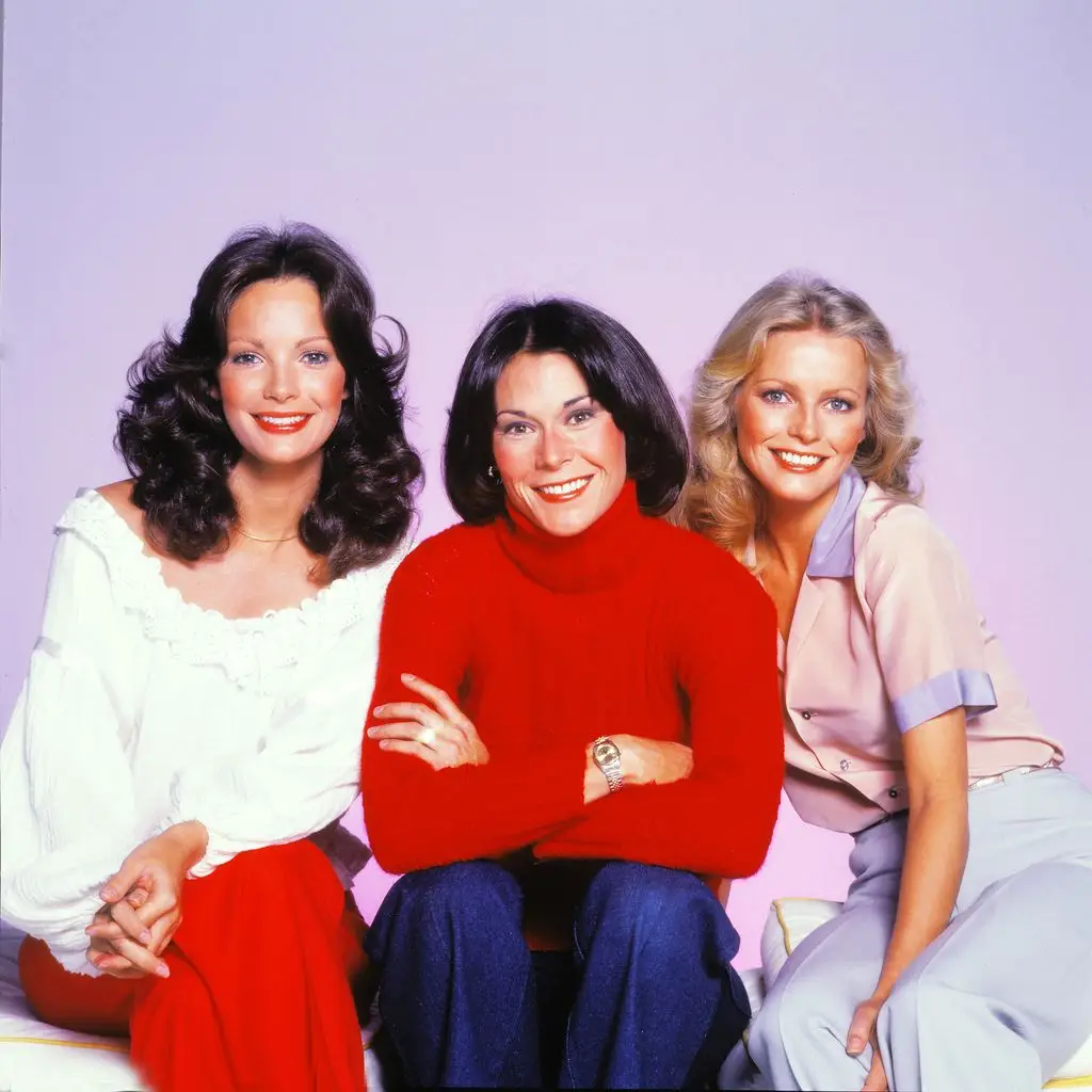Jaclyn and Kate with co-star Cheryl Ladd