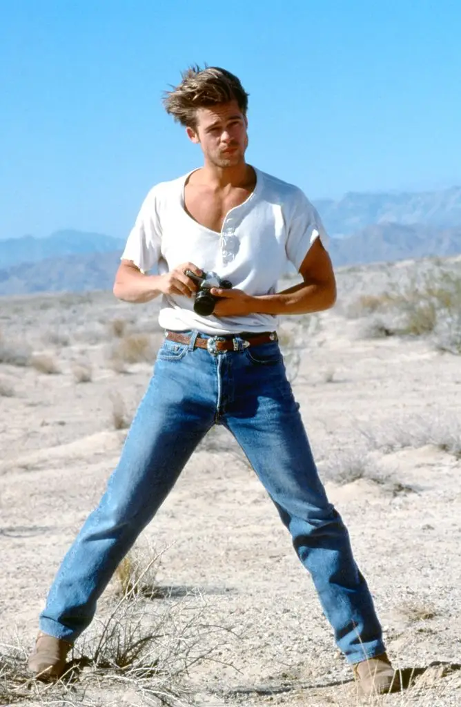 Brad Pitt during his modeling days in the early 1990s
