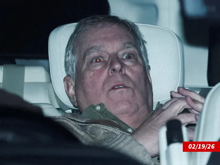 Prince Andrew in the back of the car Reuters 1