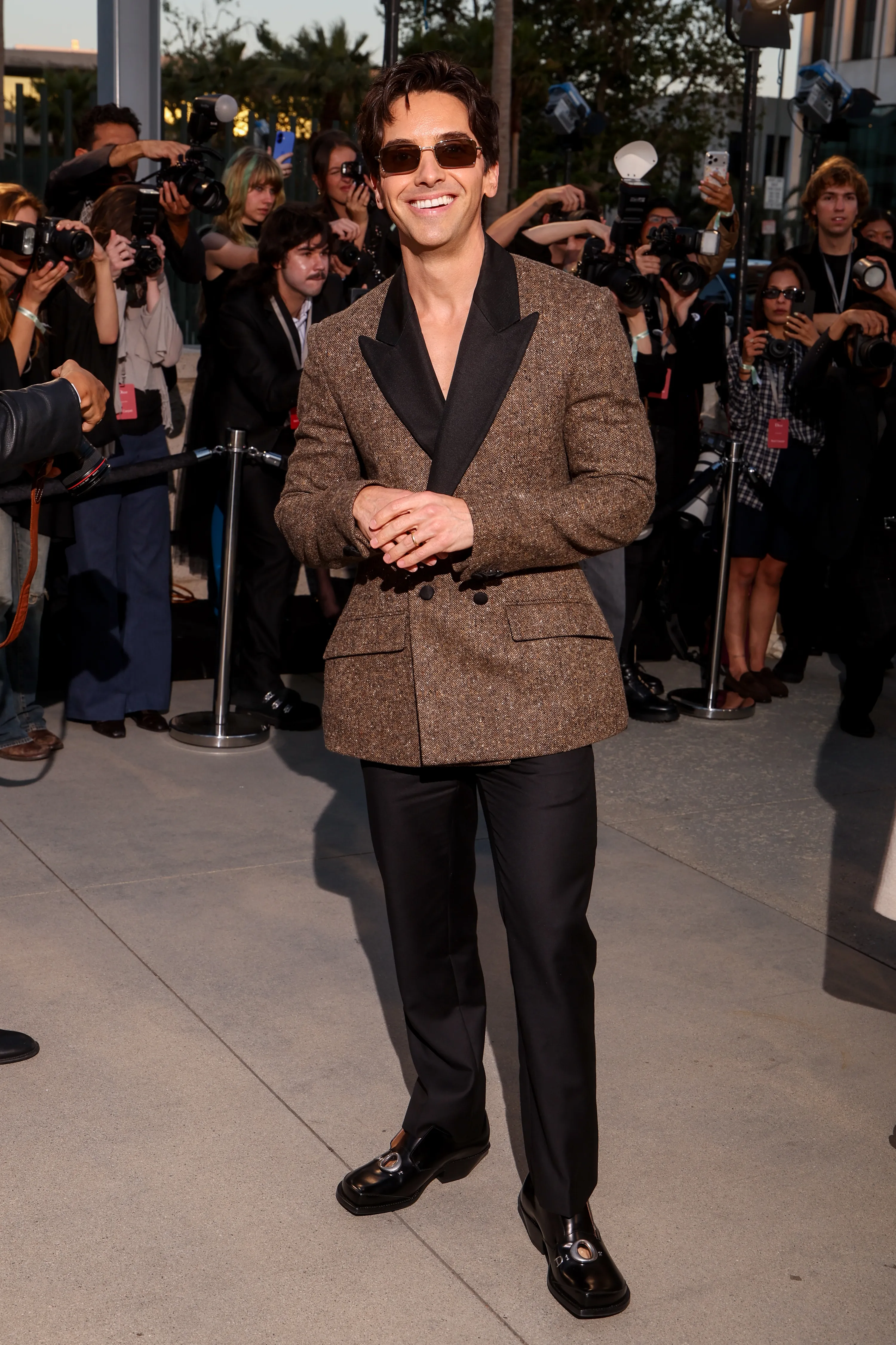 Paul W. Downs attends the Dior 2027 Cruise collection show at the Los Angeles County Museum of Art
