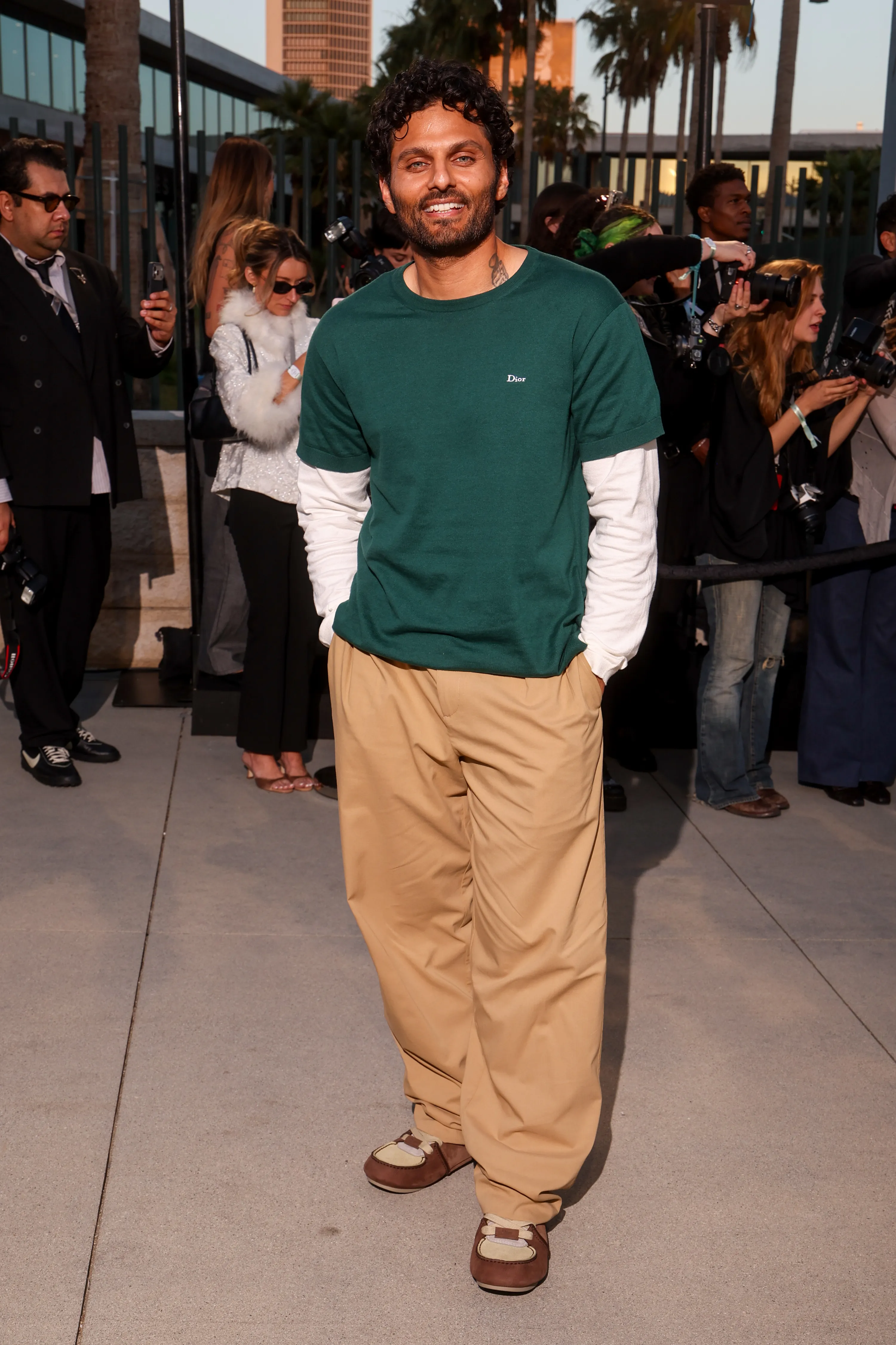 Jay Shetty attends the Dior 2027 Cruise collection show at the Los Angeles County Museum of Art