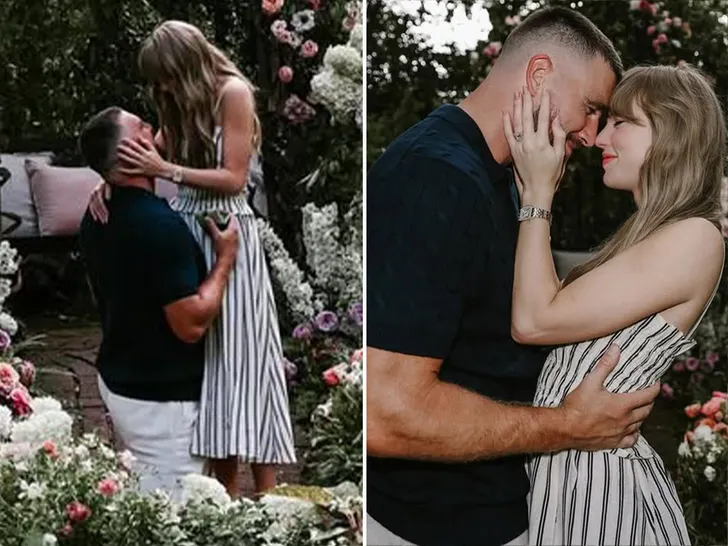Taylor Swift and Travis Kelce's engagement photos