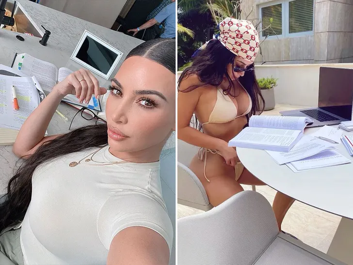 Kim Kardashian on study work